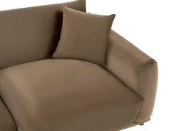 Set da salotto 5 posti JUBEK Velluto Marrone