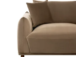 Set da salotto 5 posti JUBEK Velluto Marrone