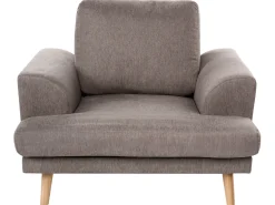 Set da salotto 4 posti KILDAL Tessuto Marrone
