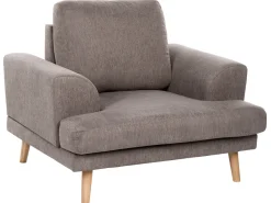 Set da salotto 4 posti KILDAL Tessuto Marrone