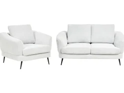 Set da salotto 3 posti KJAER Tessuto Bianco sporco