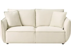 Set da salotto 5 posti KUNES Tessuto Beige chiaro