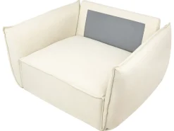 Set da salotto 5 posti KUNES Tessuto Beige chiaro