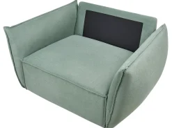 Set da salotto 5 posti KUNES Tessuto Verde chiaro
