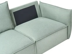 Set da salotto 5 posti KUNES Tessuto Verde chiaro