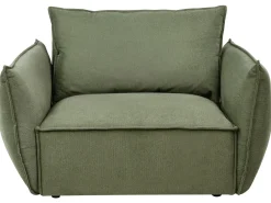 Set da salotto 5 posti KUNES Tessuto Verde