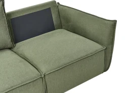 Set da salotto 5 posti KUNES Tessuto Verde