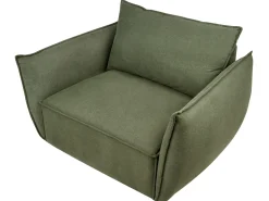 Set da salotto 5 posti KUNES Tessuto Verde