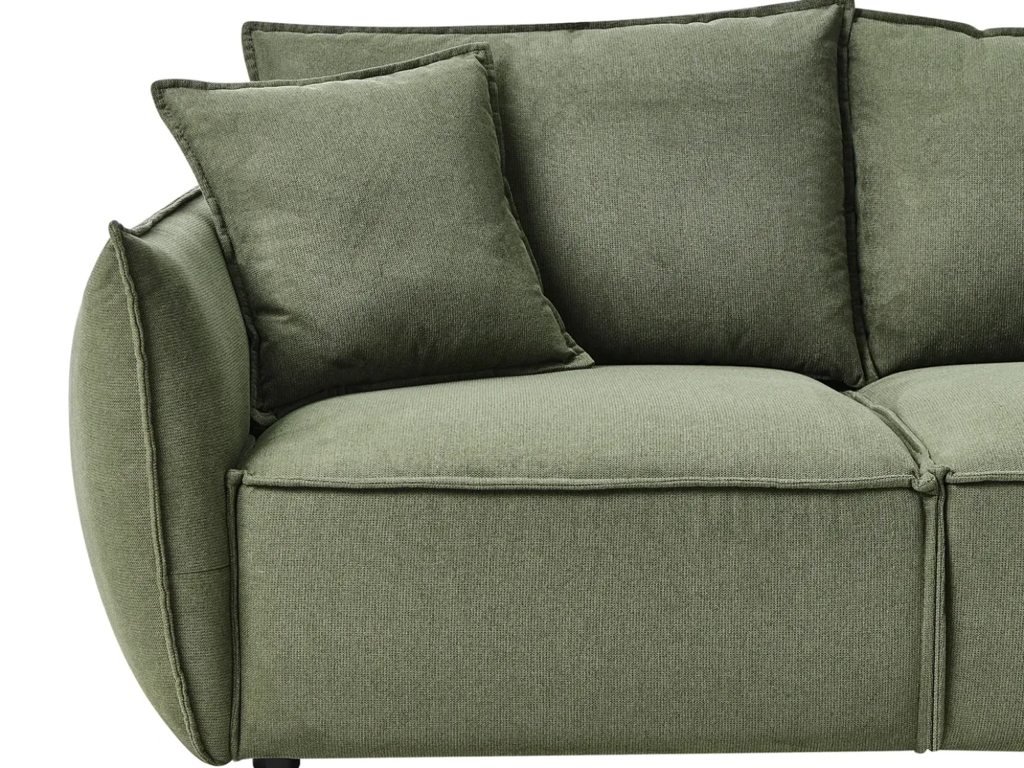 Set da salotto 5 posti KUNES Tessuto Verde