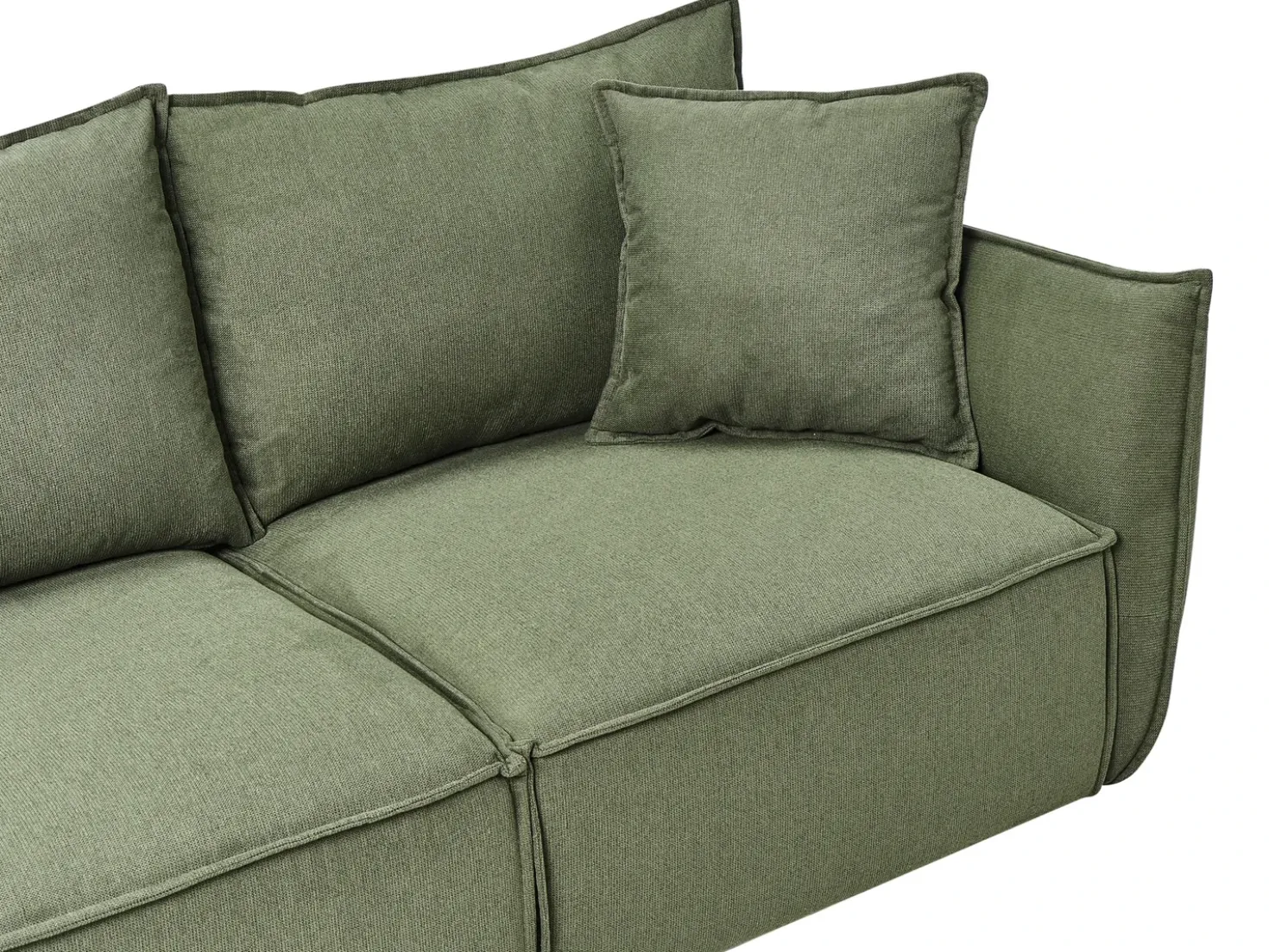 Set da salotto 5 posti KUNES Tessuto Verde