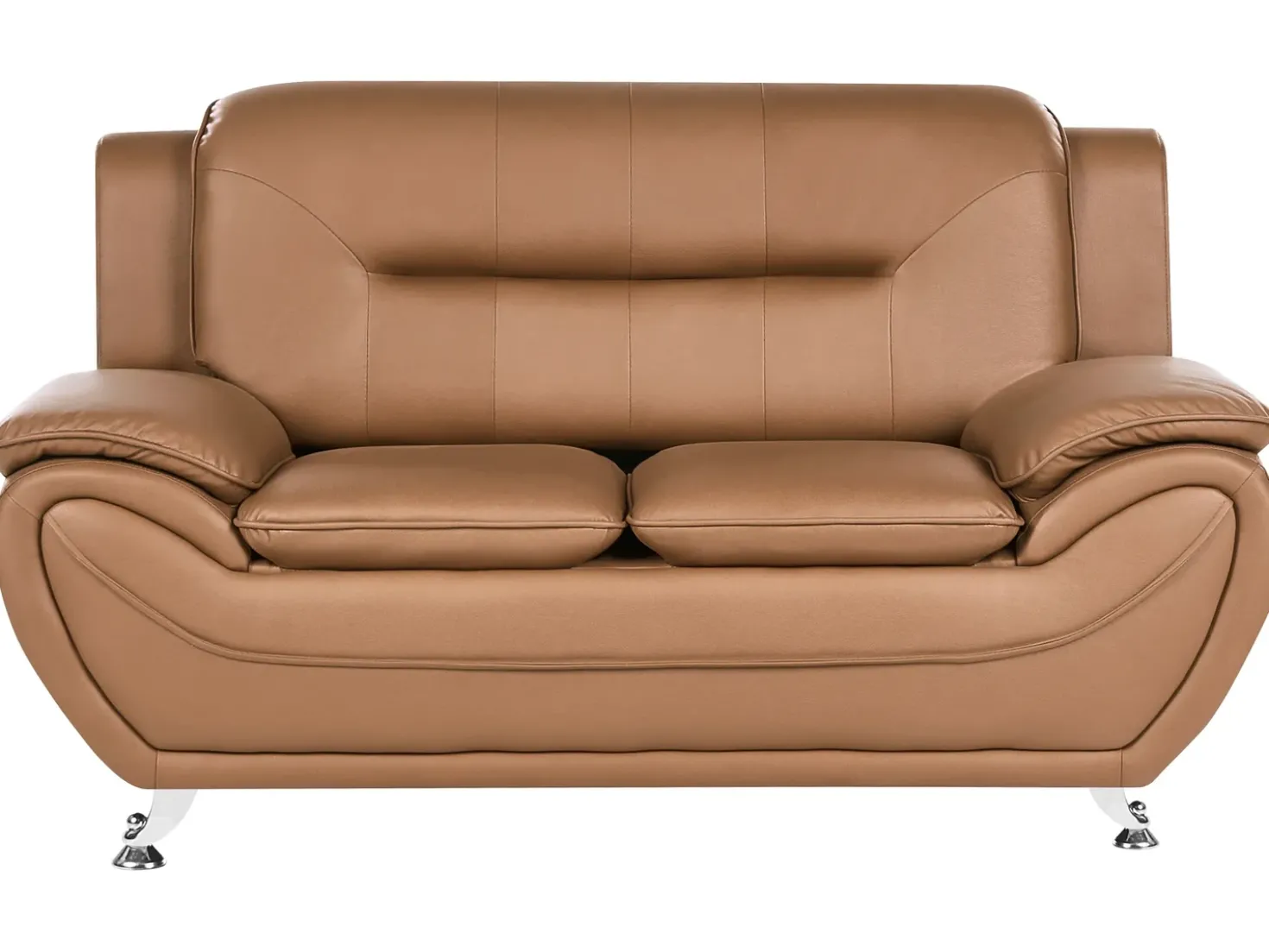 Set da salotto 6 posti LEIRA Pelle sintetica Marrone dorato