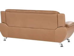 Set da salotto 6 posti LEIRA Pelle sintetica Marrone dorato