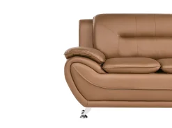 Set da salotto 6 posti LEIRA Pelle sintetica Marrone dorato