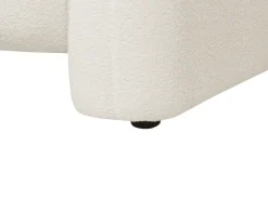 Set da salotto 5 posti LEIREN Bouclé Bianco