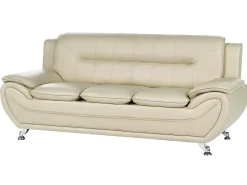 Set da salotto 6 posti LEIRA Pelle sintetica Beige