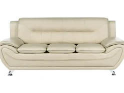 Set da salotto 6 posti LEIRA Pelle sintetica Beige
