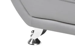 Set da salotto 6 posti LEIRA Pelle sintetica Grigio