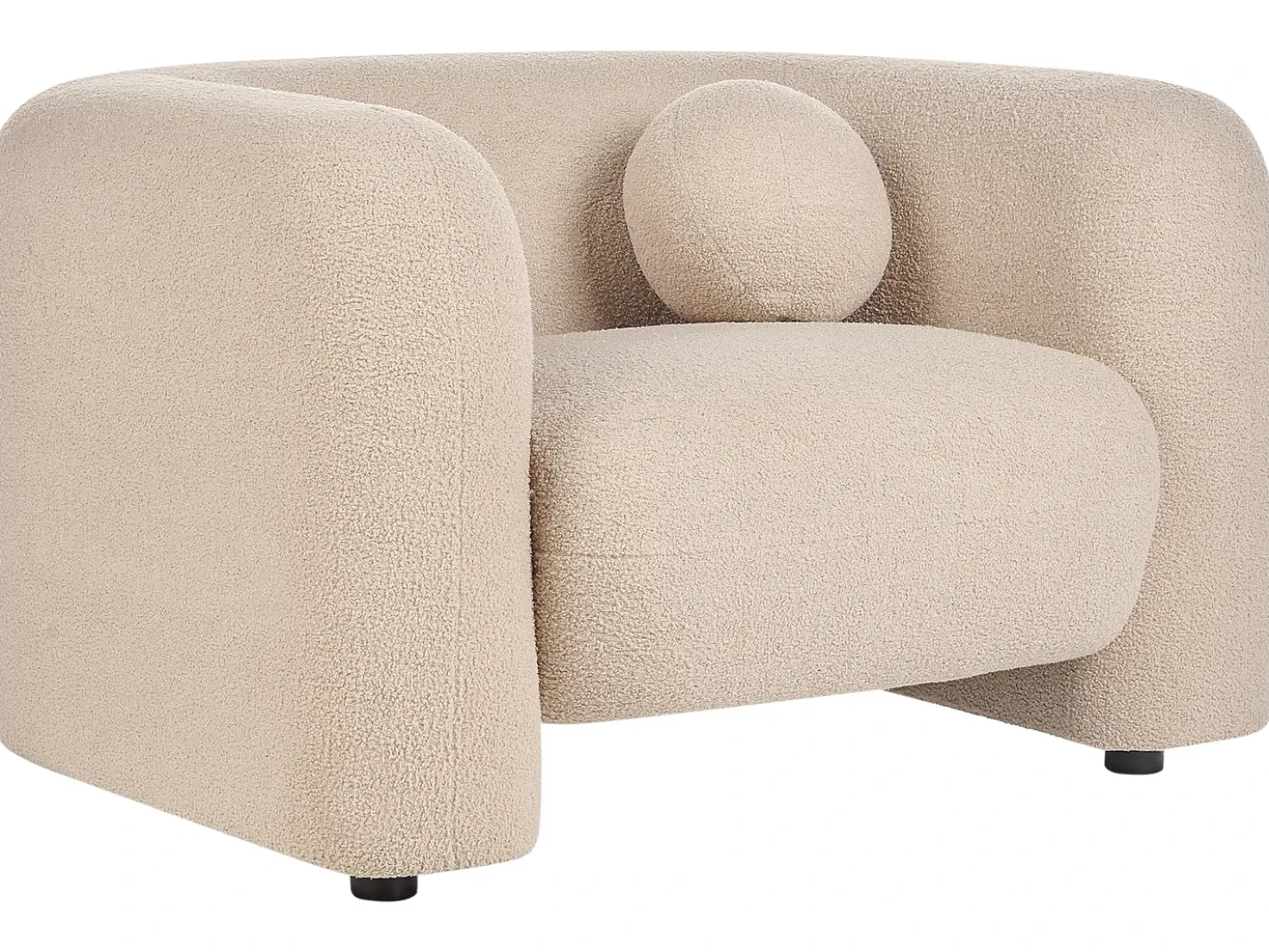 Set da salotto 4 posti LEIREN Bouclé Beige
