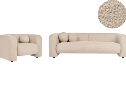 Set da salotto 4 posti LEIREN Bouclé Beige