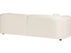 Set da salotto 4 posti LEIREN Velluto Bianco sporco