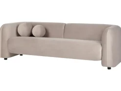 Set da salotto 5 posti LEIREN Velluto Tortora