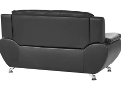 Set da salotto 6 posti LEIRA Pelle sintetica Nero