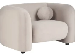 Set da salotto 4 posti LEIREN Velluto Tortora