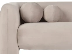 Set da salotto 4 posti LEIREN Velluto Tortora