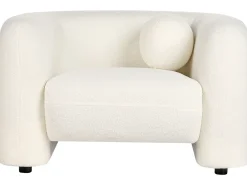 Set da salotto 4 posti LEIREN Bouclé Bianco