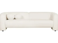 Set da salotto 4 posti LEIREN Bouclé Bianco