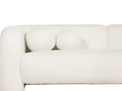Set da salotto 4 posti LEIREN Bouclé Bianco