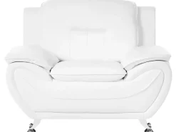 Set da salotto 6 posti LEIRA Pelle sintetica Bianco
