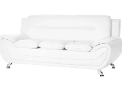 Set da salotto 6 posti LEIRA Pelle sintetica Bianco