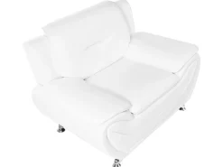 Set da salotto 6 posti LEIRA Pelle sintetica Bianco