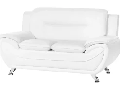 Set da salotto 6 posti LEIRA Pelle sintetica Bianco