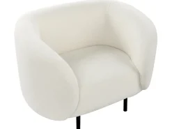 Set da salotto 6 posti LOEN Bouclé Bianco