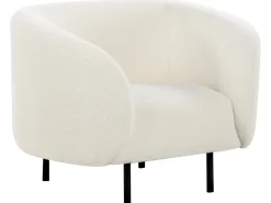 Set da salotto 6 posti LOEN Bouclé Bianco