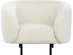 Set da salotto 6 posti LOEN Bouclé Bianco