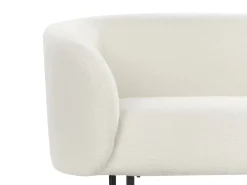 Set da salotto 6 posti LOEN Bouclé Bianco
