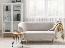 Set da salotto 3 posti LOEN Tessuto Beige chiaro