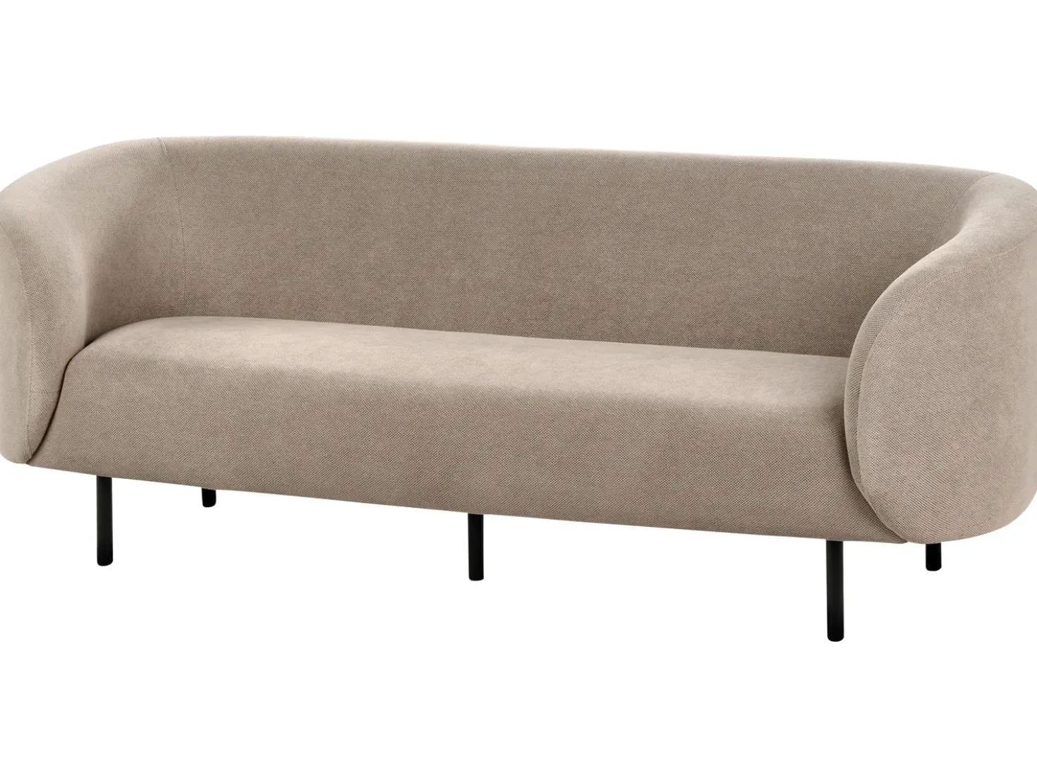 Set da salotto 6 posti LOEN Tessuto Tortora
