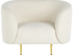Set da salotto 6 posti LOEN Bouclé Bianco