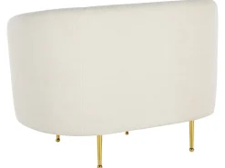 Set da salotto 6 posti LOEN Bouclé Bianco