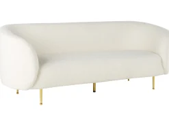 Set da salotto 6 posti LOEN Bouclé Bianco