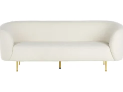 Set da salotto 6 posti LOEN Bouclé Bianco