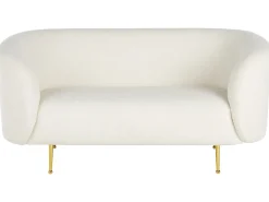 Set da salotto 6 posti LOEN Bouclé Bianco