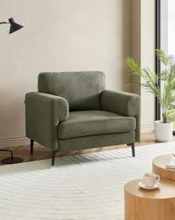 Set da salotto 6 posti LOUSTO Tessuto Verde