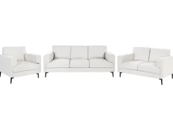 Set da salotto 6 posti LOUSTO Tessuto Beige chiaro