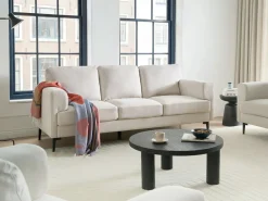 Set da salotto 6 posti LOUSTO Tessuto Beige chiaro