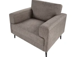 Set da salotto 6 posti LOUSTO Tessuto Marrone